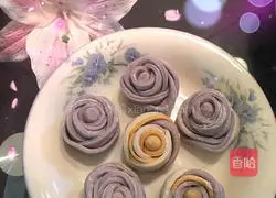 Illustration of how to make rose steamed buns 7