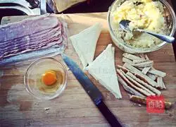 Illustration of how to make oatmeal sandwiches 1