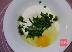 Illustration of how to make mint egg pancake 4