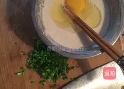 Illustration of how to make green onion cake 2