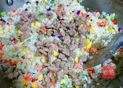 Rainbow Fried Rice Recipe Illustration 15