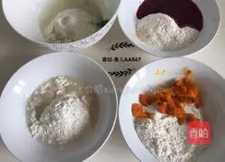 How to make colorful hydrangea buns Illustration 1