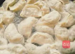 Leek meat Illustration of how to make dumplings 11