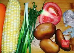 Illustration of how to make fried rice with mushrooms and shrimps 1