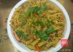 Illustration of Spiral Italian Fried Noodles 7