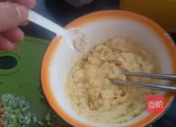 Illustration of how to make tofu cake with chestnut, yam and rice porridge 4