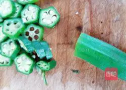 Illustration of how to make pan-fried okra tortillas 2