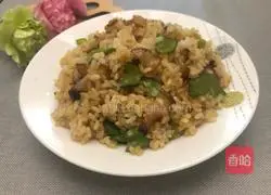Sichuan - Illustration of how to make bacon fried rice 7