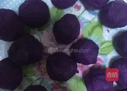 Purple sweet potato glutinous rice balls recipe 3