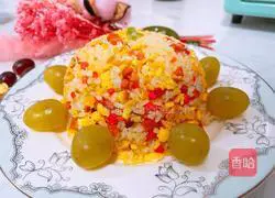 Illustration of how to make egg fried rice 12