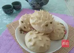 Illustration of how to make hedgehog multi-grain steamed buns 7