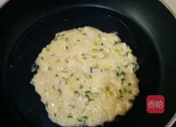 Illustration of how to make rice egg pancakes 11