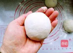 Five spices Illustration of making dough sesame cake 11