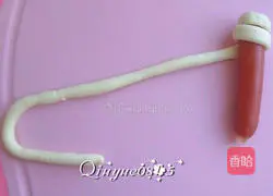 Illustration of how to make grilled sausages and steamed buns 5