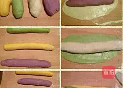 Illustration of how to make colorful dumplings 3