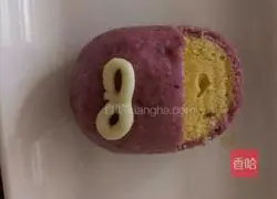 Illustration of how to make slipper steamed buns for couples 21