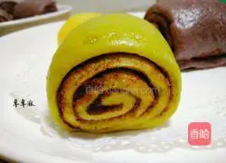 Green Illustration of how to make steamed buns with juice 18