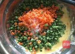 Illustration of how to make bean and egg pancakes 3