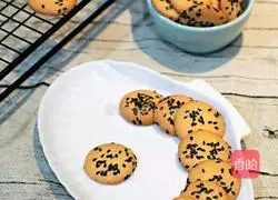 Illustration of a simple and refreshing way to make sesame biscuits 7