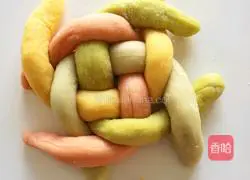 Illustration of how to make hydrangea steamed buns 7