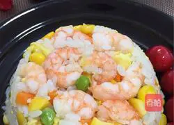 Assorted eggs Illustration of how to make fried rice 1