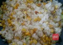 Corn kernel fried rice recipe 4