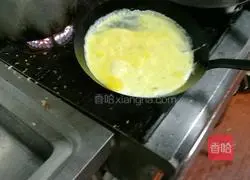 Illustration of how to make omurice rice 3