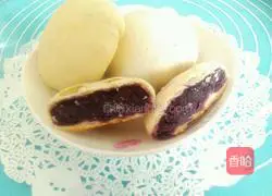 White Red Bean and Purple Sweet Potato Cake Recipe Illustration 19