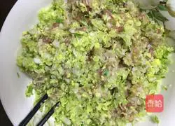 Illustration of how to make cabbage and pork dumplings 4