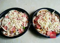 Illustration of how to make dumpling skin pizza 7