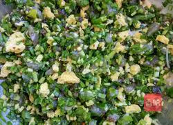 Chives and eggs Illustration of how to make shrimp dumplings 13