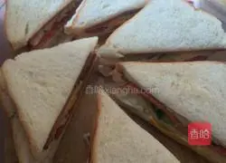 Illustration of how to make a sandwich 2