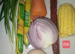 Colorful Fried Rice Recipe Illustration 1