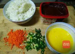 Korean spicy sauce egg fried rice recipe 2