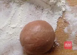Illustration of how to make chocolate bean paste glutinous rice balls 6