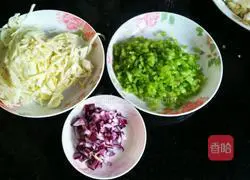 Illustration of how to make egg and vegetable rice cakes (no flour) 2