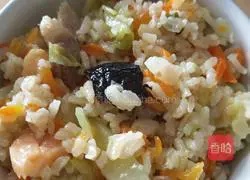 Illustration of how to make mother-in-law's salty rice 7