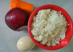  Illustration of how to make egg fried rice 1