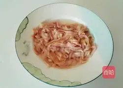Illustration of how to make duck intestine fried rice 1