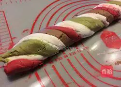 Illustration of how to make glutinous rice balls with glaze bean paste 2