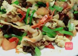 Illustration of how to make assorted fried noodles 6