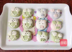 Illustration of how to make cartoon glutinous rice balls 9