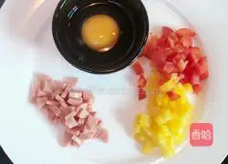 Three-color fried rice recipe 2