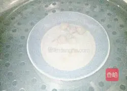 Illustration of how to make fried rice with scallop ham and sausage 1