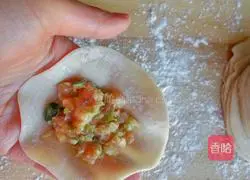 Illustration of making dumplings stuffed with baby vegetables 8