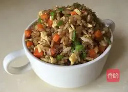 Illustration of how to make colorful fried rice 7