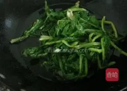 Illustration of how to make potherb mustard cake 2