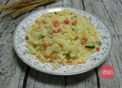 Golden Egg Fried Rice Recipe Illustration 6