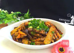 Illustration of how to make oyster sauce and eggplant noodles 9