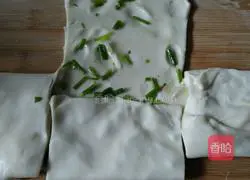 Thousand-layer scallion pancake with French fries illustration 4